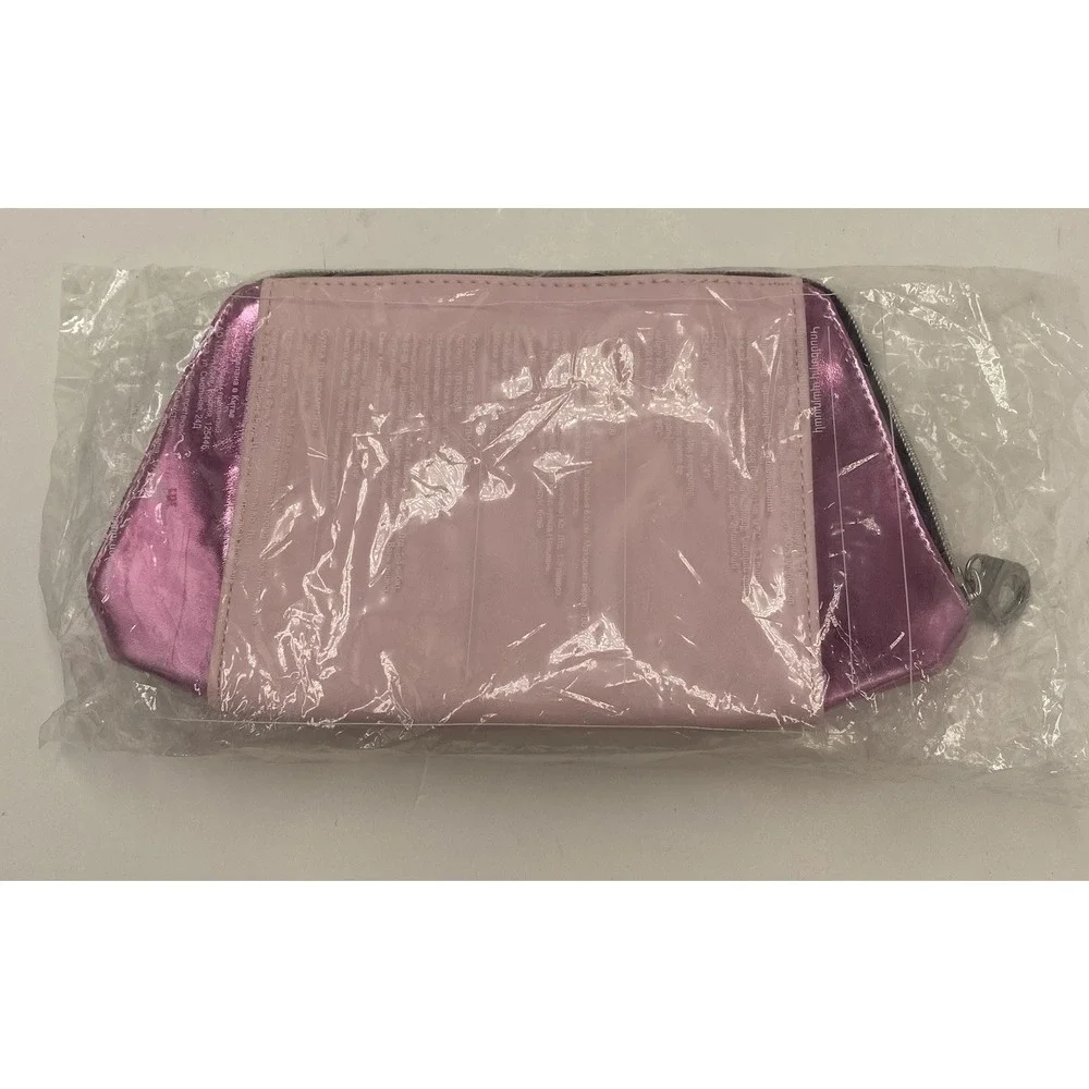 Mary‎ Kay Small Make Up Bag Pink Metallic 9